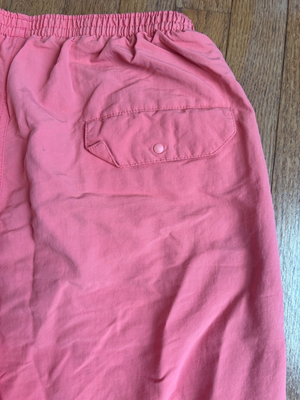Patagonia Men's Netpmus Coral Pink Elastic-Waist Mesh Lined Swim Shorts - Picture 4 of 4